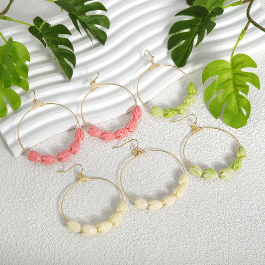 Hawaiian Pikake Hoop Earrings