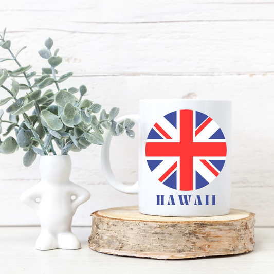 UK flag White mug