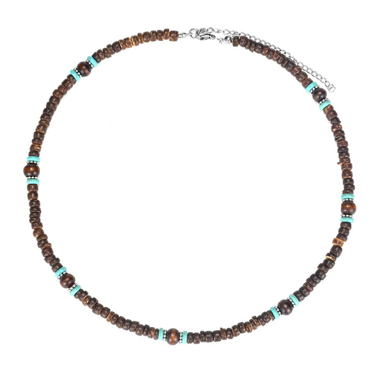 Boho Coconut Shell Beaded Necklace