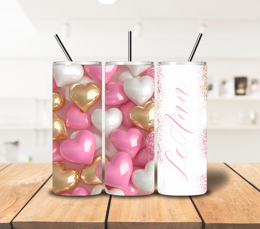 Personalized Valentine Tumbler